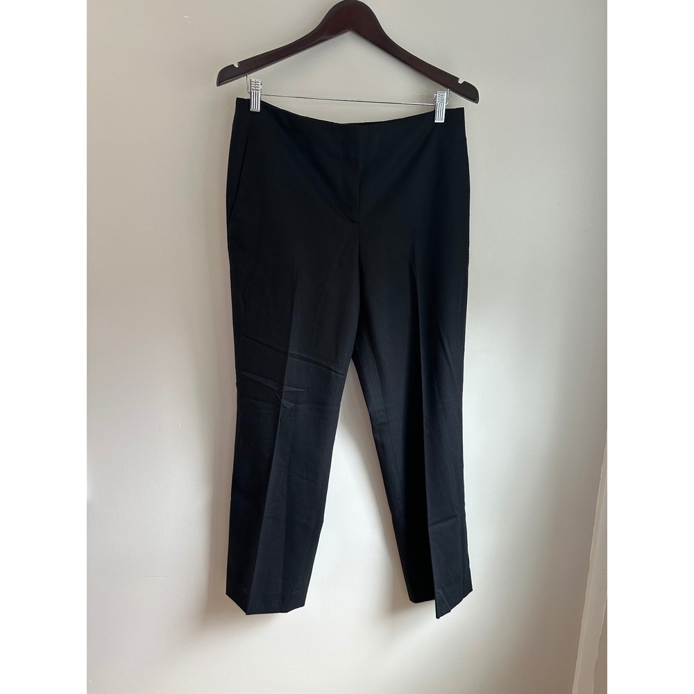Jil Sander Trousers Women 40 Black EUC Wool Tailored Minimalist Luxury Pants